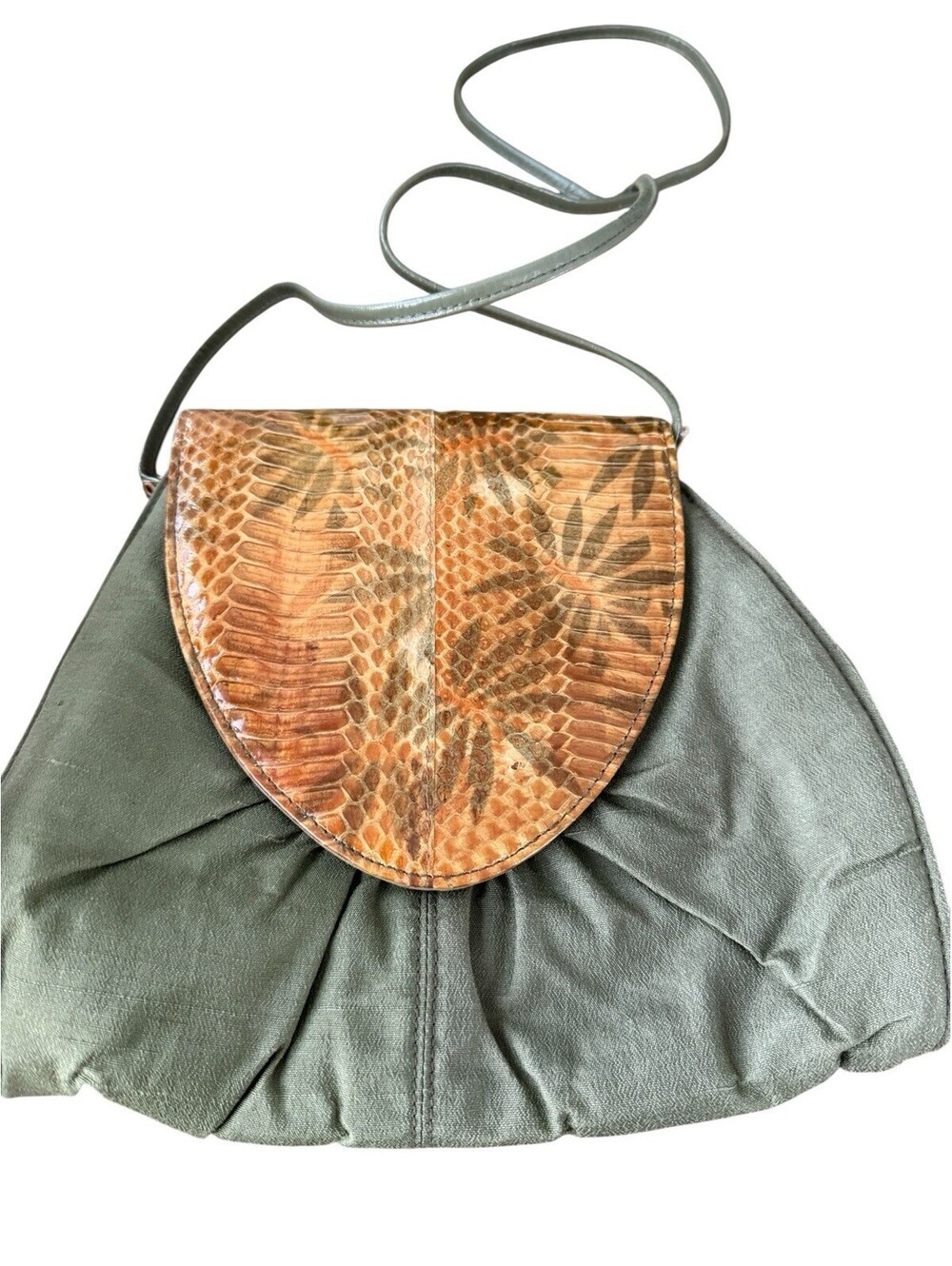 Vintage Jasmin Crossbody Snakeskin Flap